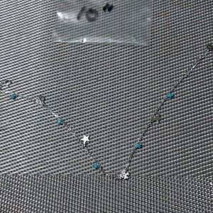 Sterling Silver Charm Anklet sz 10"